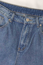 Load image into Gallery viewer, Summer Women&#39;s Denim Mid-Waist Loose Wide-Leg Pants
