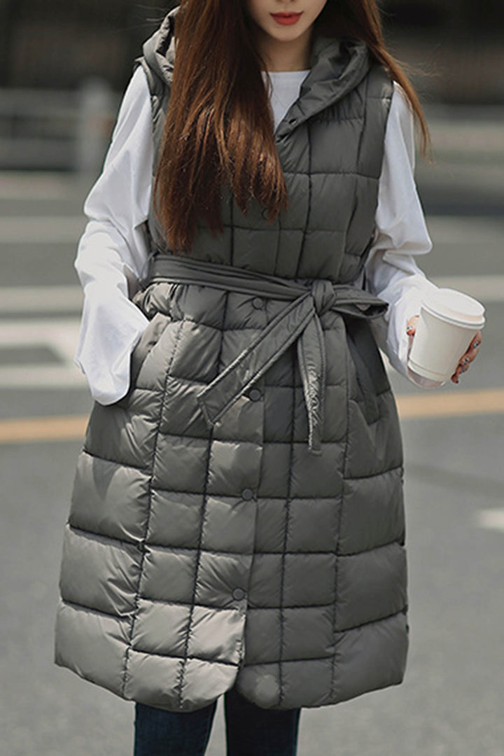 Hooded Vest Thickened Cotton Jacket leemho