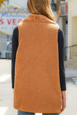 Load image into Gallery viewer, Plush Patchwork Cardigan Sleeveless Jacket Vest leemho
