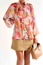 Load image into Gallery viewer, Personalized Printed Fashionable V-Neck Blouse

