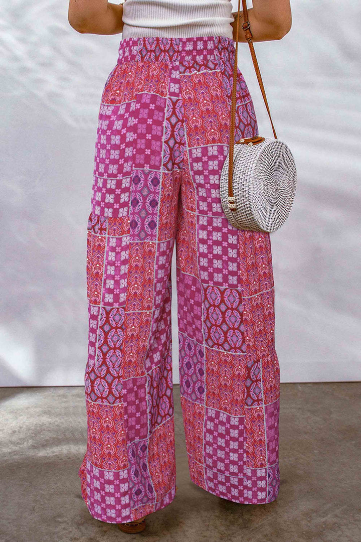 Printed Casual Loose Breathable Trousers