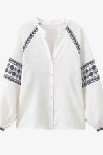 Load image into Gallery viewer, Women&#39;s Loose Printed Textured Cardigan Shirt
