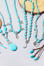 Load image into Gallery viewer, Bohemian Ethnic Wind Turquoise Necklace