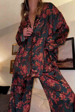 Load image into Gallery viewer, Spring And Autumn Jacquard Gauze Pajamas
