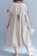 Load image into Gallery viewer, Casual Cotton And Linen Reversible Dress

