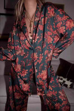 Load image into Gallery viewer, Spring And Autumn Jacquard Gauze Pajamas

