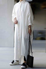 Load image into Gallery viewer, Versatile Loose Long Sleeve Shirt Dress
