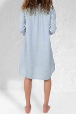 Load image into Gallery viewer, Solid Color Cotton And Linen Simple V-Neck Dress
