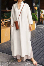 Load image into Gallery viewer, Summer Long Dress Plus Size Loose Shirt Dress

