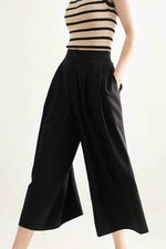 Load image into Gallery viewer, Fashionable Wide Leg Nine-Point Pants
