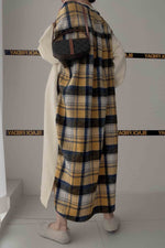 Load image into Gallery viewer, Korean Style Lazy Plaid Print Dress
