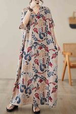 Load image into Gallery viewer, Summer V-Neck Plus Size Beach Skirt Long Robe

