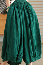 Load image into Gallery viewer, New Large Size Linen Wide Leg Pants Loose Casual Pants leemho
