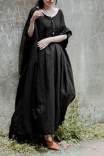 Load image into Gallery viewer, Vintage Cotton Short Sleeve Slim Dress leemho