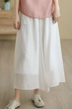 Load image into Gallery viewer, Retro Lace Up Double Casual Pants Ethnic Style Wide Leg Pants leemho