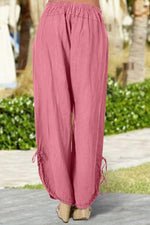 Load image into Gallery viewer, Solid Color High Waisted Linen Lounge Pants
