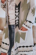 Load image into Gallery viewer, Printed Casual Loose Long Sleeve Jacket Top