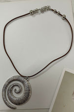 Load image into Gallery viewer, Retro Boho Spiral Symbol Necklace