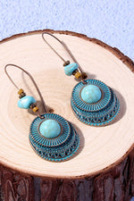 Load image into Gallery viewer, Geometric Vintage Turquoise Earrings
