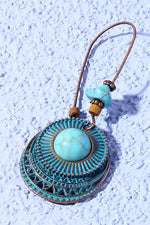 Load image into Gallery viewer, Geometric Vintage Turquoise Earrings leemho

