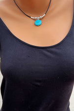 Load image into Gallery viewer, Bohemian turquoise alloy pendant leemho
