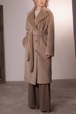 Load image into Gallery viewer, Elegant Thick Imitation Rabbit Fur Mink Long Coat

