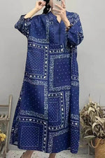 Load image into Gallery viewer, Printed Pullover Long Sleeve Dress leemho