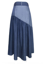 Load image into Gallery viewer, Street Tie Fringe Patchwork Knee Length Dress leemho