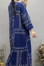 Load image into Gallery viewer, Printed Pullover Long Sleeve Dress