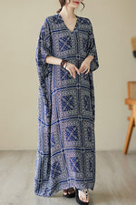 Load image into Gallery viewer, V Neck Bohemian Resort Pullover Dress leemho