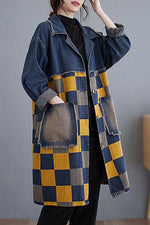 Load image into Gallery viewer, Retro Plus Size Loose Denim Trench Coat