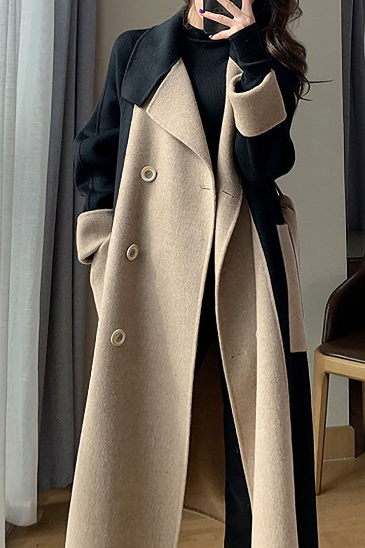 Chic Winter Plus Size Long Woolen Coat