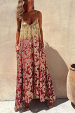 Load image into Gallery viewer, Printed Sling Swing Summer Dress leemho
