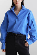 Load image into Gallery viewer, Casual Solid Color Loose Shirt
