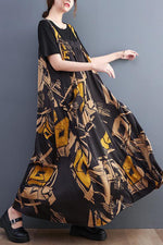 Load image into Gallery viewer, Cotton Floral Knee-length Vintage Dress