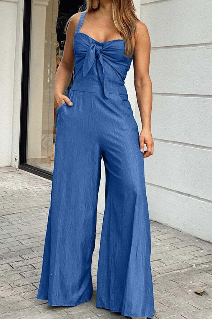Loose Casual Jumpsuit with Suspenders