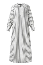 Load image into Gallery viewer, Cotton Striped Round Neck Long-sleeved Pullover Dress leemho