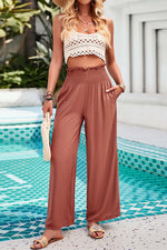 Load image into Gallery viewer, Summer Loose Solid Color Straight Trousers
