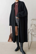 Load image into Gallery viewer, Loose Thickened Long Knitted Cardigan Jacket