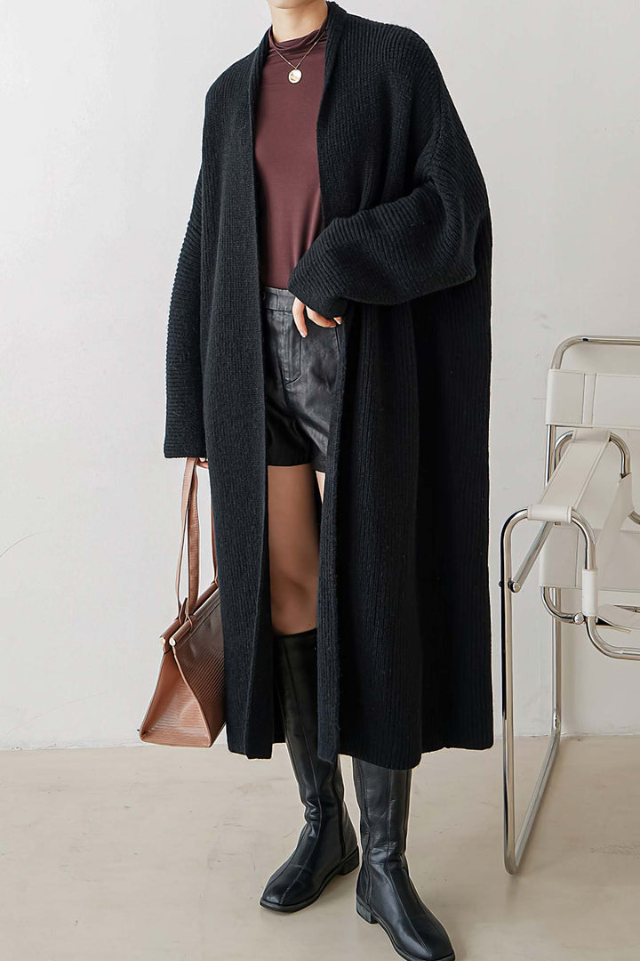 Loose Thickened Long Knitted Cardigan Jacket