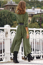 Load image into Gallery viewer, V-neck Wide-legged Pants Jumpsuit leemho
