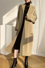 Load image into Gallery viewer, Loose Thickened Long Knitted Cardigan Jacket