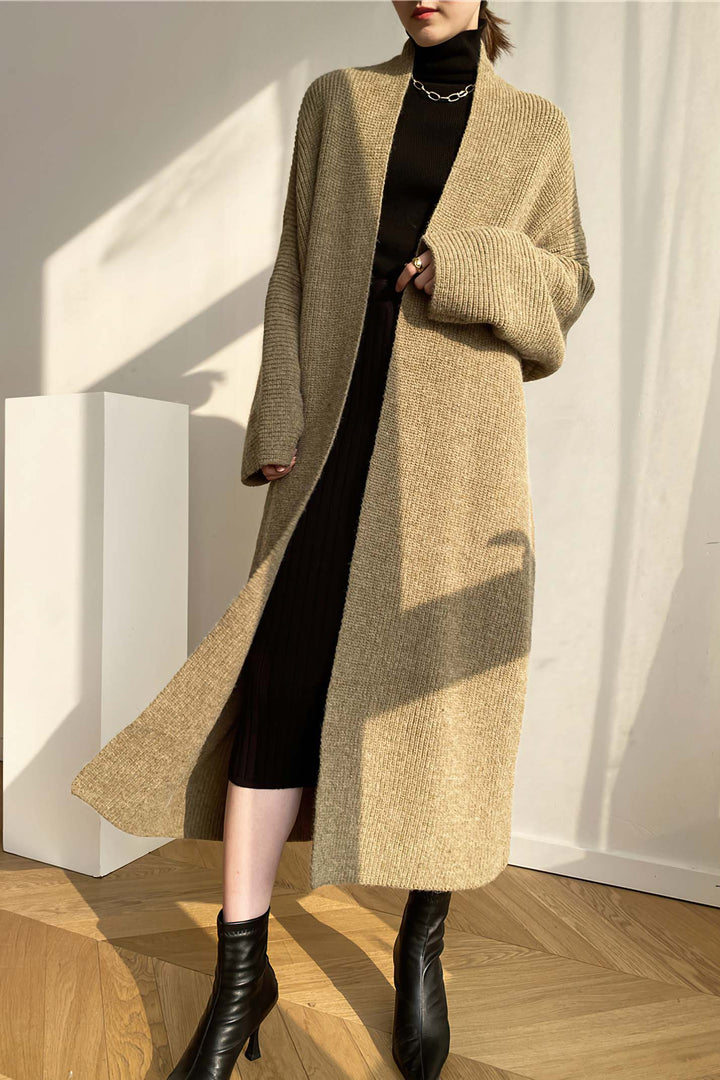 Loose Thickened Long Knitted Cardigan Jacket